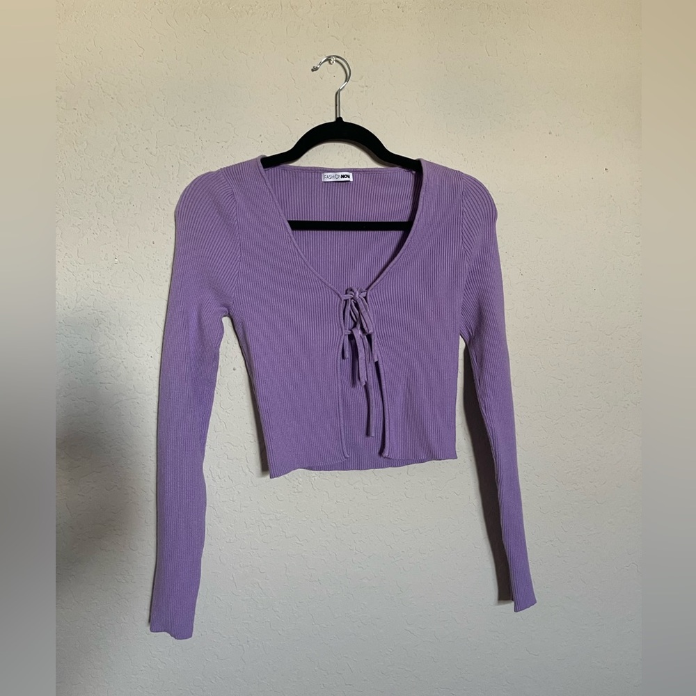 Ribbed/Cropped Long Sleeve
